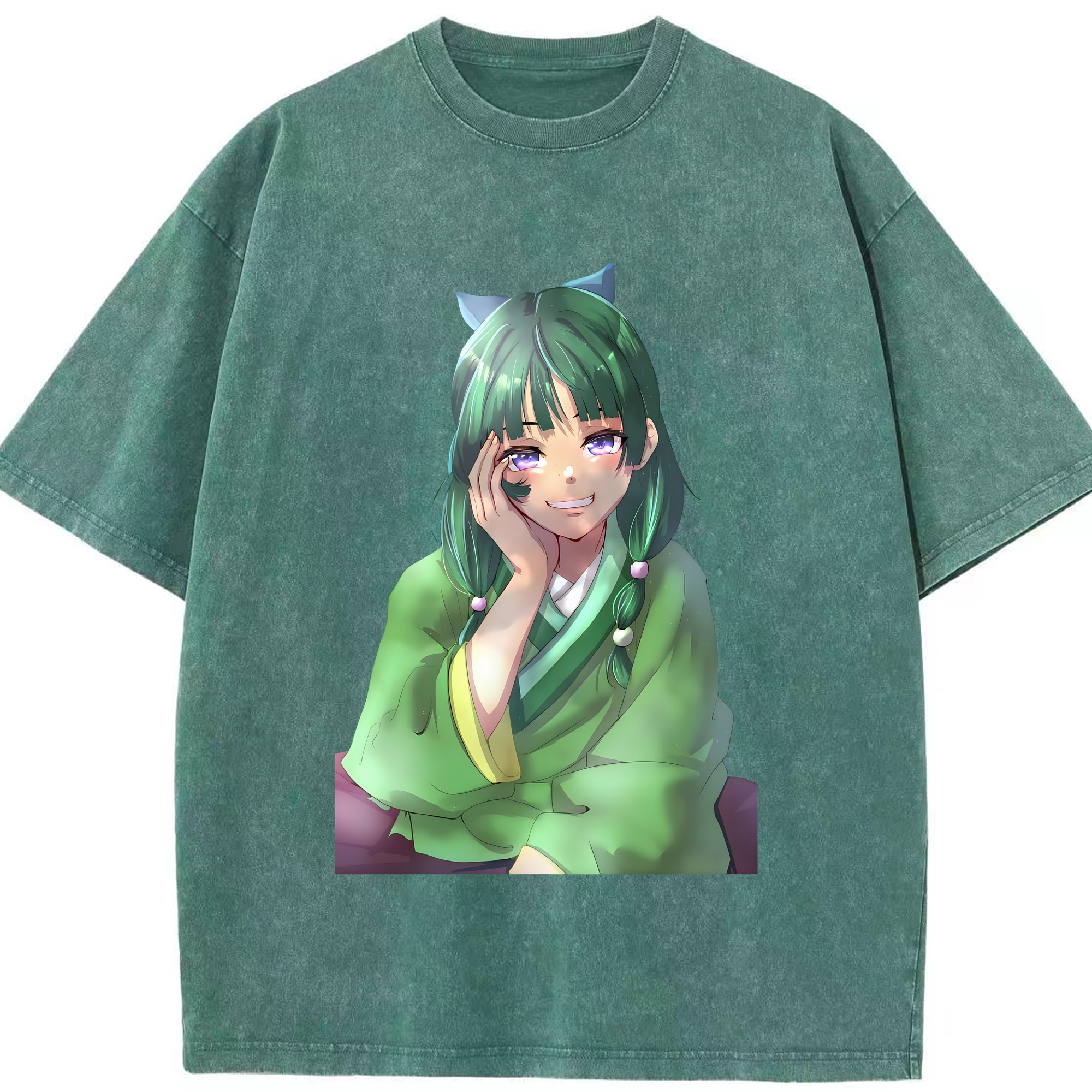 （画像用） 薬屋のひとりごと The Apothecary Diaries 綿100% ヴィンテージ風 半袖Tシャツ（フロントプリント）